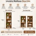 Ver imagem 6 de Livreiro Estante para Livros e Decoração 180cm Off White Cedro