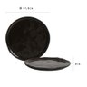 CONJUNTO C/ 6 PRATOS DE SOBREMESA BIO STONEWARE BLACK SAND Ø 21,5cm - 4