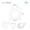Assento Sanitário Soft Close Carina Verde Amazonia para Vaso Ideal Standard - 3