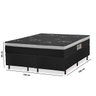 Cama Box Queen D8 66x158x198cm Molas Ensacadas Ouro Negro Azmax - 4