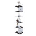 Ver imagem 3 de Estante 06 Prateleiras c/Fundo Yon 45cm Est.Branca