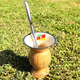 Bomba de Chimarrão Tereré Aço Inox 23cm com Rosca Pingente Laçador - 7