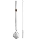 Ver imagem 5 de Bomba de Chimarrão Tereré Aço Inox 23cm com Rosca Pingente Laçador