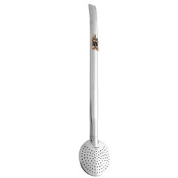 Bomba de Chimarrão Tereré Aço Inox 23cm com Rosca Pingente Laçador - 4