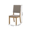 Ver imagem 4 de Mesa de Jantar 4 Lugares Valentina Milla Nature/cinza - Pnr Móveis