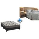 Ver imagem 1 de Cama Box Casal CRC + Colchão ISO 100 Ortobom + Cabeceira Plus Atacama