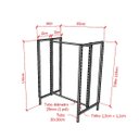 Ver imagem 2 de Expositor Central para Loja Cremalheira Mult 101x130x64cm Comac - Preto