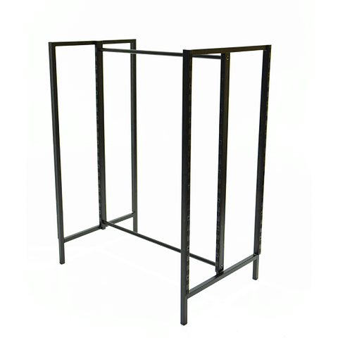 Expositor Central para Loja Cremalheira Mult 101x130x64cm Comac - Preto