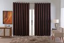 Ver imagem 2 de Cortina Jacquard Luxo em Tecido Semi Blackout Sala 2,70x2,30:marrom