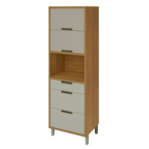 Paneleiro Imperatriz 2pts 3gav Forno Freijo/off White Nesher