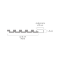 Ver imagem 6 de Painel Ripado Canis Slim Poliestireno 285cmx12,2cm Pix (Peça)