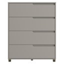 Ver imagem 2 de Cômoda 80cm com 4 Gavetas Multimóveis Cr35243 Cinza