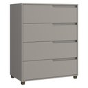 Ver imagem 3 de Cômoda 80cm com 4 Gavetas Multimóveis Cr35243 Cinza