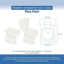 Ver imagem 3 de Assento Sanitário Tampa de Vaso Branco Resina Poliester Flox para Bacia Fiori