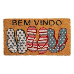 Capacho Fibra de Coco Estampado 21 Colorido 0,33x0,60m - 1 Capacho Fibra de Coco Estampado 21 Colorido 0,33x0,60m - 1