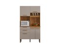 Ver imagem 2 de Armário de Cozinha 5 Portas 2 Gavetas Dubai Salleto Cinamomo/off White