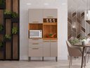 Ver mais imagens de Armário de Cozinha 5 Portas 2 Gavetas Dubai Salleto Cinamomo/off White