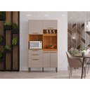 Ver mais imagens de Armário de Cozinha 5 Portas 2 Gavetas Dubai Salleto Cinamomo/off White