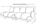 Ver imagem 5 de Sofá de Couro Onix 3 Lugares com Chaise Esquerda Taupe - Mempra