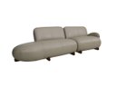 Ver imagem 3 de Sofá de Couro Onix 3 Lugares com Chaise Esquerda Taupe - Mempra