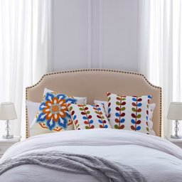 Capa de Almofada em Linho Bordada Luxo Decorativa 43x43 Cm Estampa D - 6