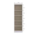 Ver imagem 4 de Armário Multiuso 2 Portas Ibiza 4099 Branco/Off White/Nogueira