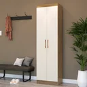 Ver imagem 1 de Armário Multiuso 2 Portas Ibiza 4099 Branco/Off White/Nogueira