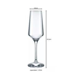 Taça Brunello Champanhe 225ml Nadir - 3