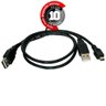 Cabo Usb para Hd Externo - 2 Usb X 1 Mini Usb - Kit com 10 - 1