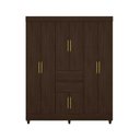Ver imagem 6 de Guarda Roupa Solteiro 8 Portas e 2 Gavetas Munique Cafe Touch - Demóbile