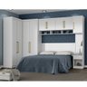 Jogo de Quarto Modulado Firenze Branco de Casal Armário Ponte Aéreo + Roupeiro - 1