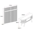 Ver imagem 3 de Rack com Painel New Silverstone para Tv até 65 Polegadas - Cumaru Opala - Madetec