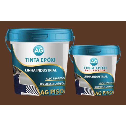 Tinta Epoxi Industrial Marrom Noz AG - RAL8011 Resinas ag Tinta Epóxi Industrial AG 18KG