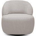 Ver imagem 3 de Poltrona Decorativa Orgânica Giratória para Sala Living Barolo L06 Bouclê Cinza - Lyam Decor