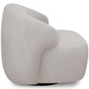 Ver imagem 6 de Poltrona Decorativa Orgânica Giratória para Sala Living Barolo L06 Bouclê Cinza - Lyam Decor