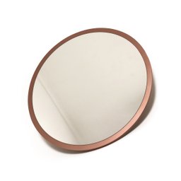 Espelho Redondo de Parede Estilo Minimalista 70 cm - Moema - Rosê Gold - 6 Espelho Redondo de Parede Estilo Minimalista 70 cm - Moema - Rosê Gold - 6