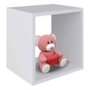 Ver mais imagens de Kit 03 Nichos Organizador Infantil Lavanderia Qaurto Branco Brilho 33x30 cm