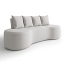 Ver imagem 3 de Sofá Benin 2 Lugares Orgânico Fixo 160cm Cinza Suede D'Rossi