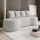 Ver imagem 1 de Sofá Benin 2 Lugares Orgânico Fixo 160cm Cinza Suede D'Rossi