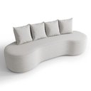 Ver imagem 5 de Sofá Benin 2 Lugares Orgânico Fixo 160cm Cinza Suede D'Rossi