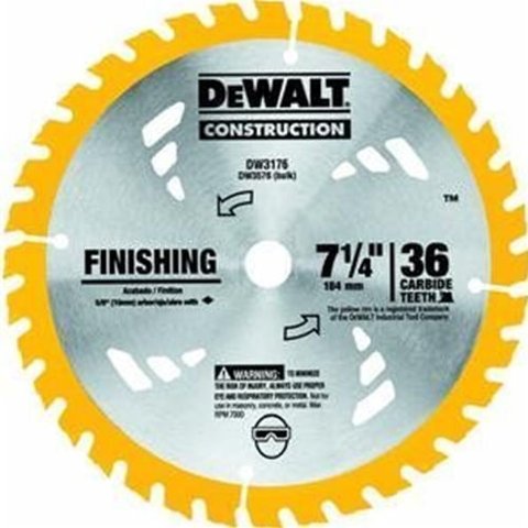 Serra de Widea Ø 185 mm x 16 x 36Z E/D - DW3176 DeWalt