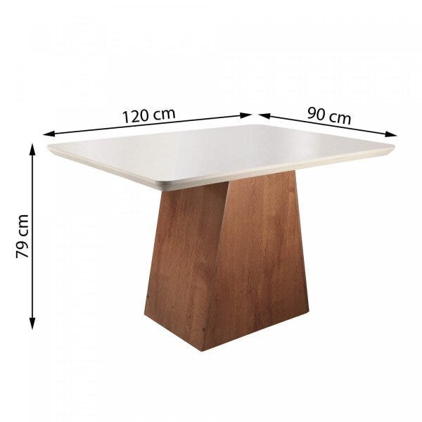 Conjunto Mesa de Jantar e 4 Cadeiras Arezo Espresso Móveis | MadeiraMadeira