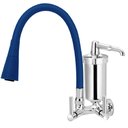 Ver imagem 1 de Torneira de Parede com Filtro Tubo Color Azul Duplo Cone 1/4 de Volta 6179 - 772281 - STOC