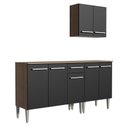Ver imagem 6 de Cozinha Compacta Emilly Free Rustic/preto Madesa