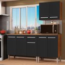 Ver imagem 2 de Cozinha Compacta Emilly Free Rustic/preto Madesa