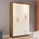 Ver imagem 1 de Guarda-Roupa Solteiro 4 Portas 2 Gavetas Treviso 104
