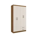 Ver imagem 3 de Guarda-Roupa Solteiro 4 Portas 2 Gavetas Treviso 104