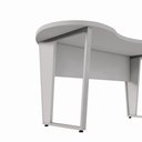 Ver imagem 5 de Mesa para Escritório Mesa Orgânica Linear MDP 173cm Cinza F5 Office