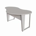 Ver imagem 2 de Mesa para Escritório Mesa Orgânica Linear MDP 173cm Cinza F5 Office