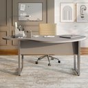 Ver imagem 6 de Mesa para Escritório Mesa Orgânica Linear MDP 173cm Cinza F5 Office